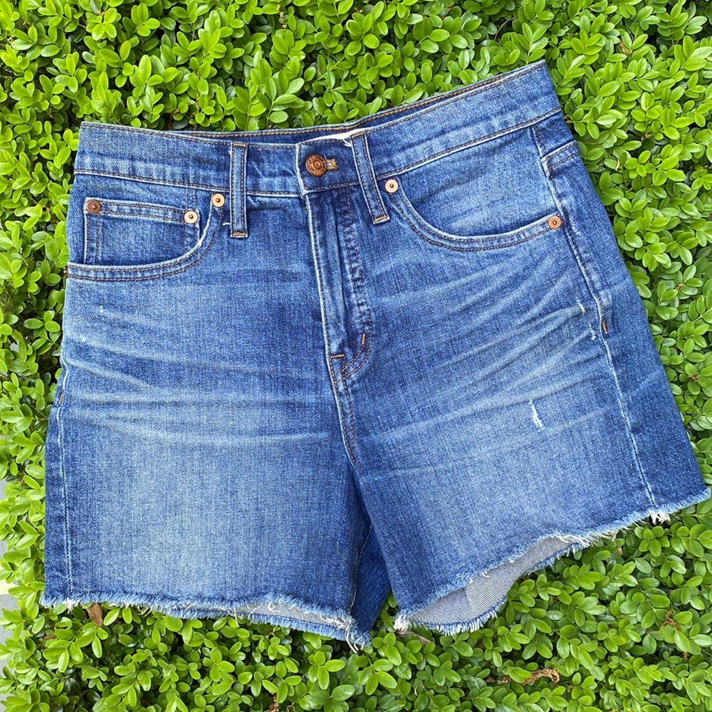 Madewell ultra high rise denim short